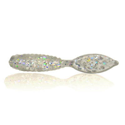 Мягкая приманка MF_pro Spade Tail 1.5" - 3,81см. Креветка Holographic - галографический