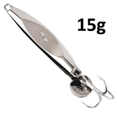 Блесна GT-BIO Freshwater Jigging #3 15гр, серебро тройник ST-41