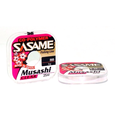 Леска Sasame Nylon Musashi 25м 0.08мм