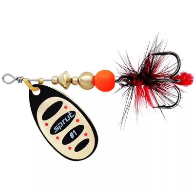 Блесна вращающаяся Sprut Alba Ball System Spinner #4 (12,5g/BKG)