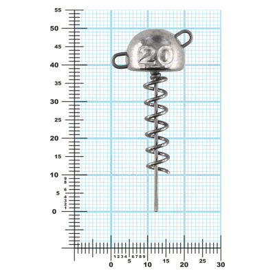 Мормыш Огрузка "Гриб Штопор" 40 мм, вес 20 гр (St-40-20)