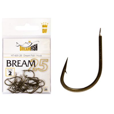 Крючки DreamFish Bream B #2 25 шт/уп