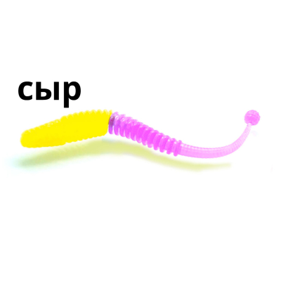 Силиконовая приманка Zombie Disco (Диско)  шартрез/фиолет 03/11сыр