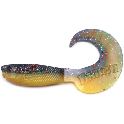 Силиконовая приманка Yaman Mermaid Tail 5" цвет #26 - Violet Chartreuse (уп. 5 шт.)