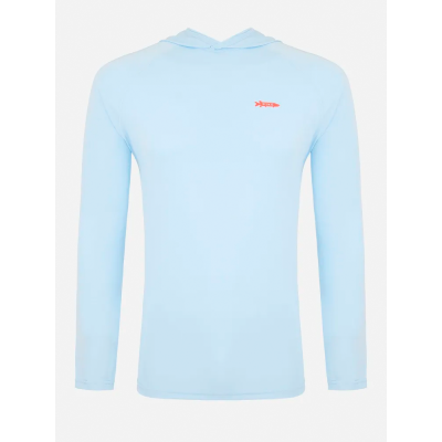 Футболка Pike Sunshield Hoodie Print Sky Blue р. 2XL