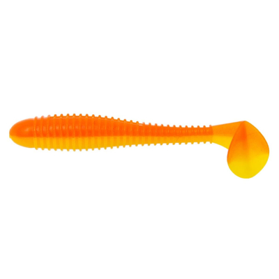 Силиконовая приманка Helios Catcher 3,55"/9 см Orange & Yellow 5шт. (HS-2-015)