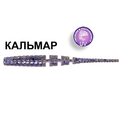 Силиконовая приманка Crazy Fish Polaris 2" 17-5.5-29-6 кальмар цв. smoke (дым)