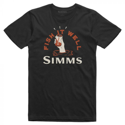 Футболка Simms Cheers Fish It Well T-Shirt, Black, S