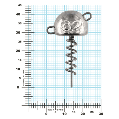 Мормыш Огрузка "Гриб Штопор" 30 мм, вес 32 гр (St-30-32)