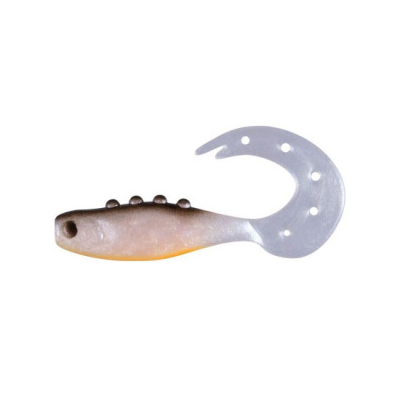 Твистер Dragon Hitman 2"/5cm 20 шт. PEARL/BLACK  orange