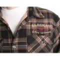 Рубашка Alaskan с мехом подкладка коричневый клетка XXL