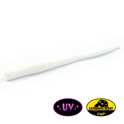 Силиконовая приманка Rampage Trout Hunting Dying Worm 3.1"- 80мм цв. #70- запах Сыр. (уп.7шт)