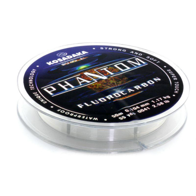 Леска поводковая флюорокарбон Kosadaka Phantom 15m  0.844мм LPHT-C5-15-0844