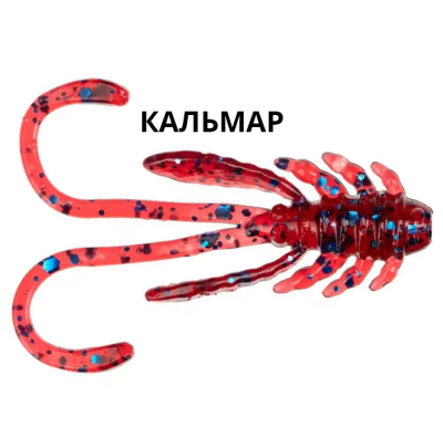 Силиконовая приманка Crazy Fish Allure 1.1" 46-27-73-6 кальмар цв. blue ruby (синий рубин)