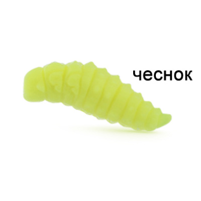 Силиконовая приманка Ojas Oks SW27, Сhartreuse (fluo), 12шт/банка, аромат Чеснок