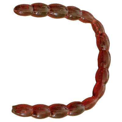 Силиконовая приманка Pike Hunter JimWorm 3.5" 8.5 см. #001 Motor Oil Red Flake (UV) (12 шт)