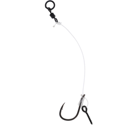 Поводок для плавающих бойлов Mikado Chod Rig Short 6см, кр.№6, 20 lbs, леска Chod Line с винтом (AMC-PCRS-6)