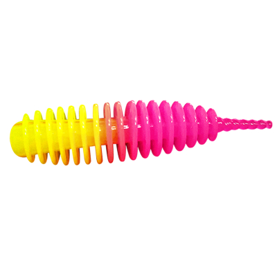 Силиконовая приманка Trout Game в банке, Pike Hunter Pixy Trout 50, СЫР, COL.036, (Lemon-Pink), 12pcs