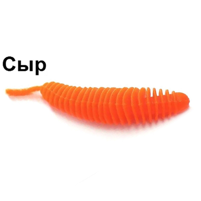 Мягкая приманка Trout Zone Plamp 2,5" Сыр персик