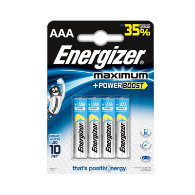 Батарейки Energizer Maximum LR03/E92 AAA 4шт 1.5V