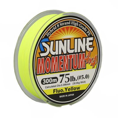 Шнур плетеный Sunline Momentum 4x4 HG (Y) 300м #5.0 75lb