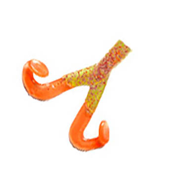 Мягкие приманки Z-man Paddle-Foottrailerz 4" Сhartr/Org Glitter/Org ( 5 шт.)
