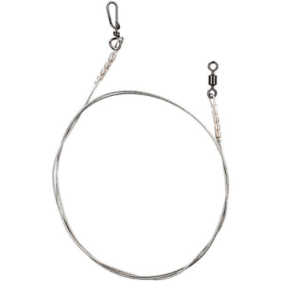 Поводок Mikado Jaws Stalowy (2 шт.) сталь в оболочке, 45см, 12кг. (Арт.ZGJ06-45-12)