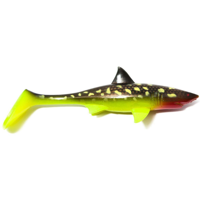 Силиконовая приманка KanalGratis Shark Shad 200мм 70гр цвет: Hot Pike, (SS-HP-04)