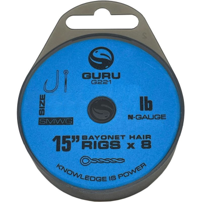 Поводок готовый GURU SMWG Bayonet Ready Rigs 15&quot; №14 0,17мм 8шт