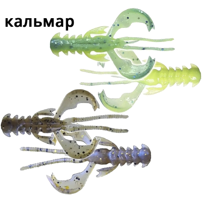 Силиконовая приманка Crazy Fish Nimble 1.6" 49-40-3d/40d-6 кальмар цв. 3d/40d