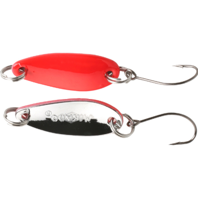 Блесна колеблющаяся Mikado Mini с крюком (2,4см., 1,5гр.) - Red/Silver (PMB-I01-1.5-RS)