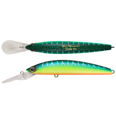 Воблер Strike Pro Magic Minnow 85 плавающий 8,5см 9,8гр Загл. 2,0м -3.0 м EG-068F#A223S-RP