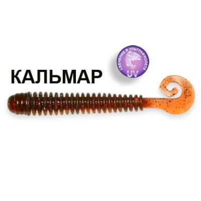 Силиконовая приманка Crazy Fish Active Slug 2-7.1-10-6 кальмар цв. motor oil