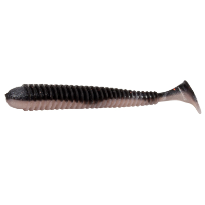 Силиконовая приманка Yaman Pro Betta 4,5" цвет #34 - Black Red Flake/Pearl (уп. 5 шт.)