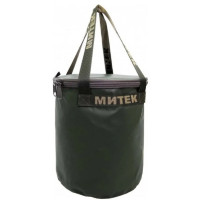 Ведро Митек с крышкой Ø 30см. H-30см (хаки)