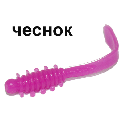 Мягкая приманка Boroda Baits Leech цв. Лиловый, аттр. Чеснок, 12 шт./уп.