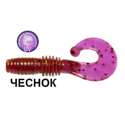 Силиконовая приманка Crazy Fish Power Mace 10-4-12-5 чеснок цв. ultraviolet (ультрафиолет)