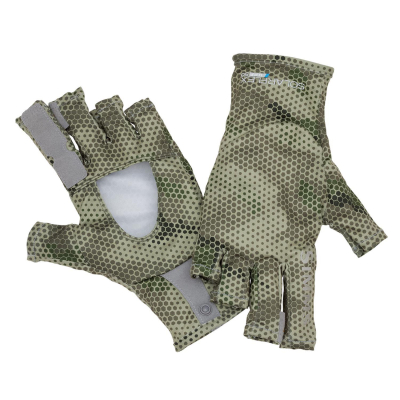 Перчатки Simms Solarflex Sunglove, Hex Camo Loden, L