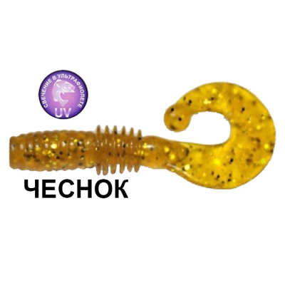 Силиконовая приманка Crazy Fish Power Mace 10-4-9-5 чеснок цв. caramel (карамель)