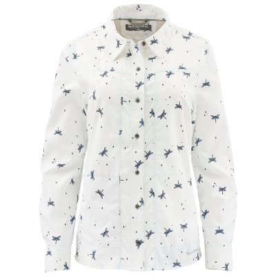 Рубашка Simms Women's Isle LS Shirt, Dragon Fly White, M