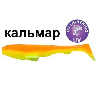 Силиконовая приманка Crazy Fish Tough 2,8" 59-70-18d-6 кальмар цв. citrus (цитрус)