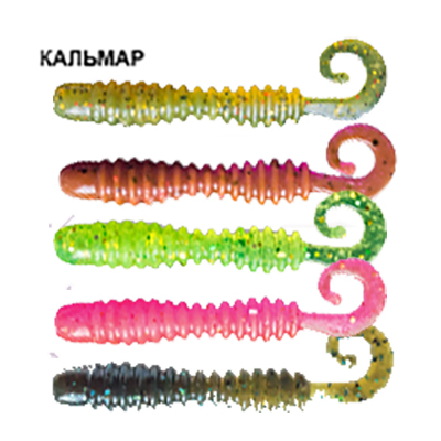 Силиконовая приманка Crazy Fish Active Slug 2" 29-50-M85-6 кальмар цв. MIX85