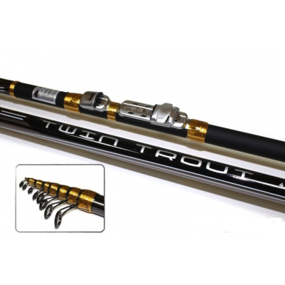 Удилище с кольцами Mifine Twin Trout Telescopic 0-3 гр. (G162-138)