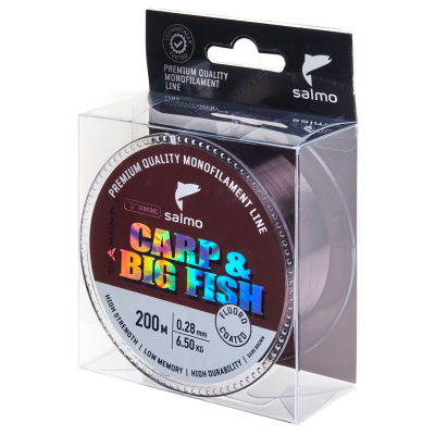 Леска монофильная Salmo Diamond Carp & Big Fish Fluoro Coated Dark Brown 200/030