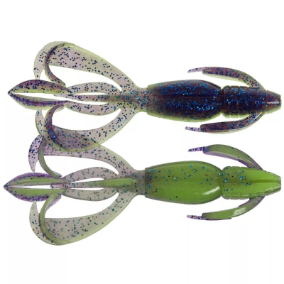Силиконовая приманка Keitech Crazy Flapper 4.4" PAL#06 Violet Lime Belly