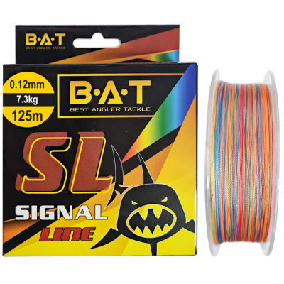 Леска плетеная BAT Signal Line 125м Multicolor 0,08 мм.