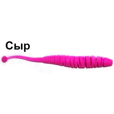 Мягкая приманка Trout Zone Boll 3,2" Сыр малиновый светонакопит (оранжевый)