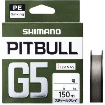Шнур PE Shimano Pitbull G5 PE (LD-M51U T.GRY) 150m #1