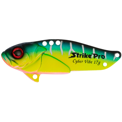 Блесна-цикада Strike Pro Cyber Vibe 75, 75 мм, 50 гр. цвет: Pearl Mat Tiger (JG-005F#A204FS)