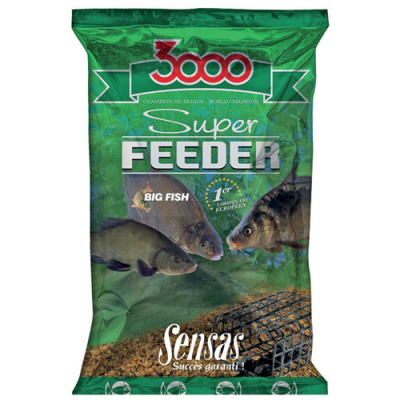 Прикормка Sensas 3000 Super Feeder LAKE Black 1кг